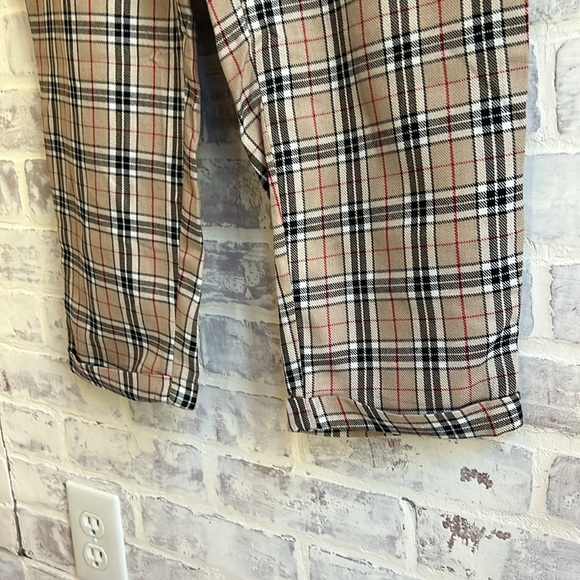 NWT NASTY GAL Check Plaid Tapered High Waisted Tapered Pants Women’s 12 - Picture 5 of 10